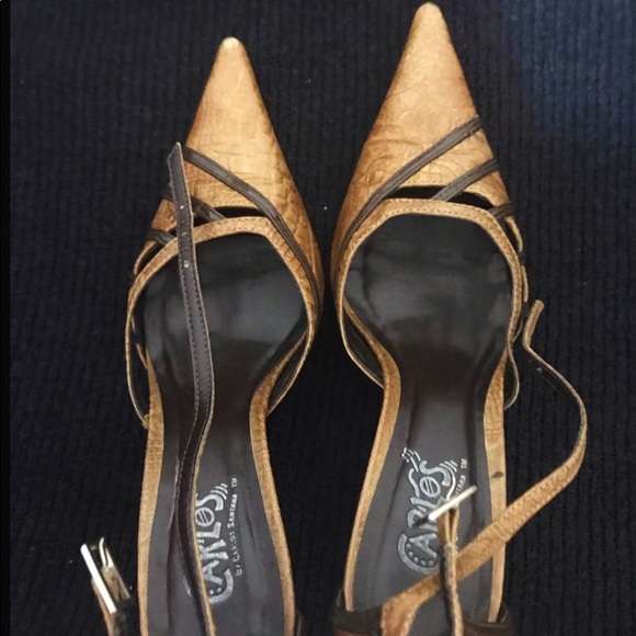 Carlos Santana tan pointy heels - Picture 4 of 7